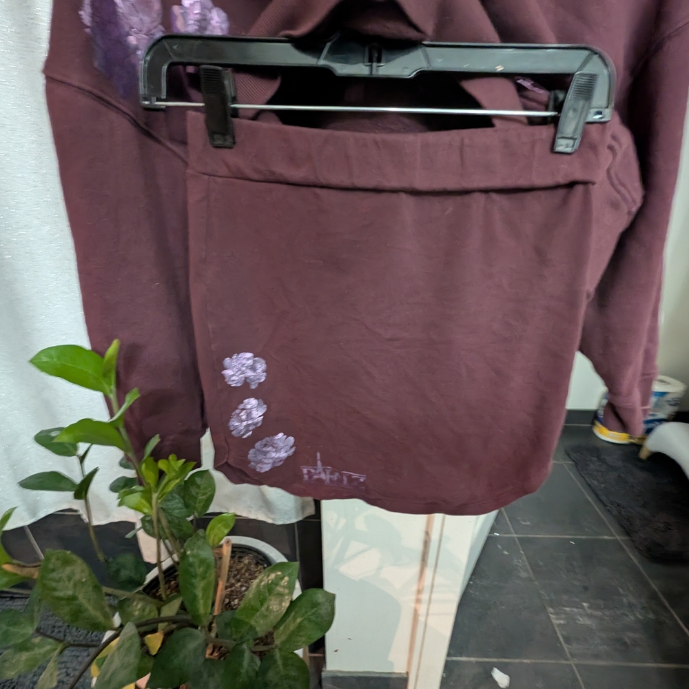 Custom Cropped Hoodie And Skirt Set One Of A Kind - Picture 10 of 10